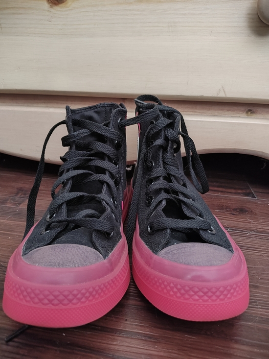 Converse All Stars Shoes - Converse All Star CX High Tops - Black And Neon Pink